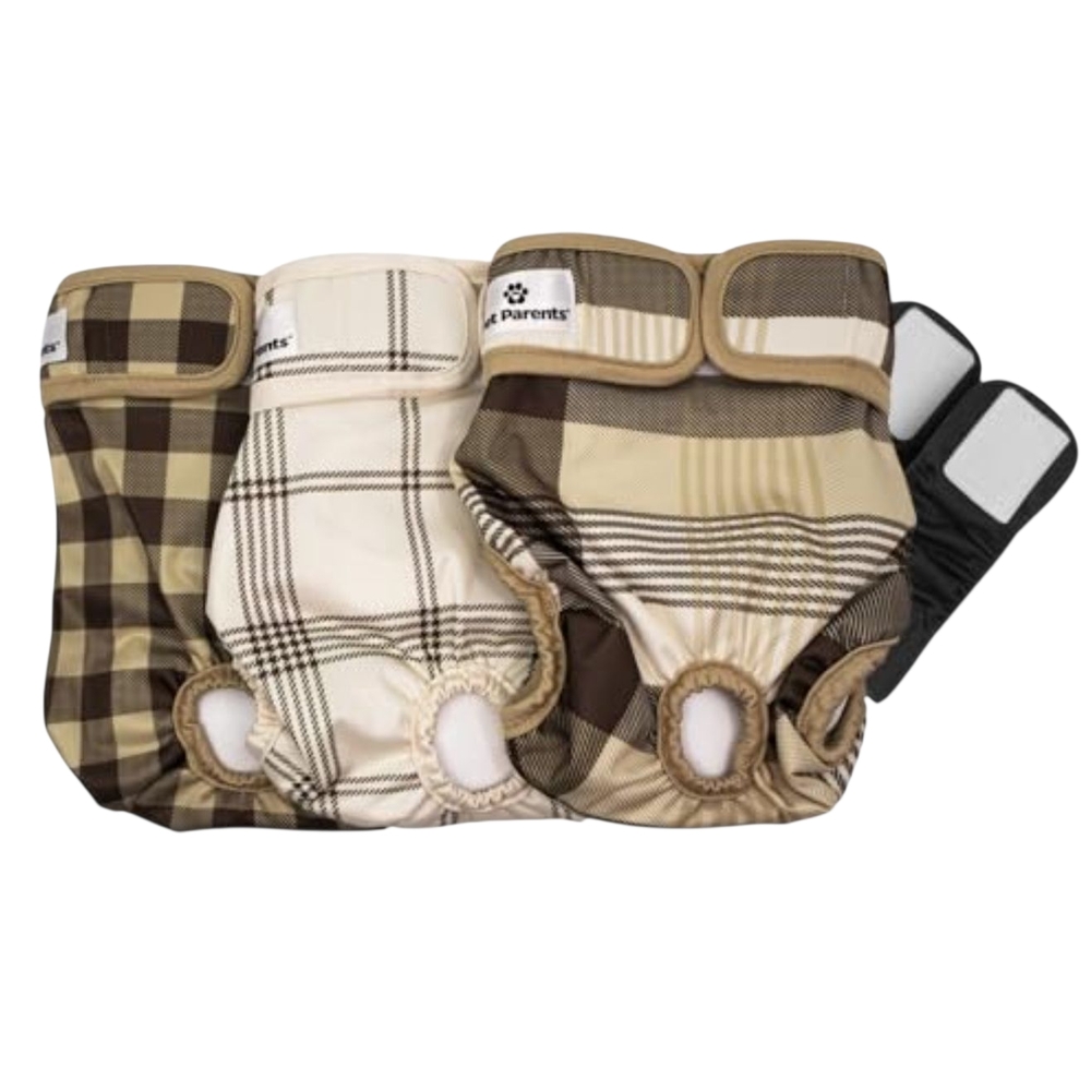 Pet Parents Plaid Dog Diapers